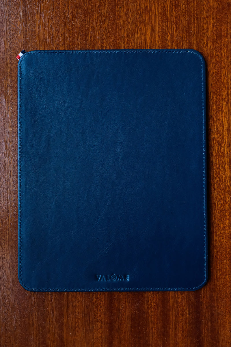 Tapis de souris réversible et bicolore - Rouge framboise & Bleu marine