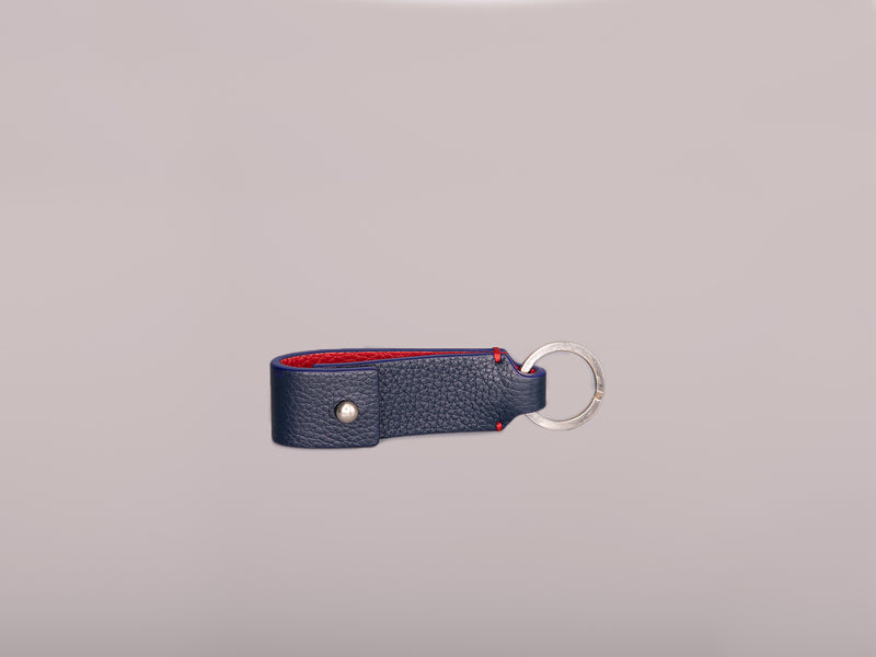 Porte-clés - Bleu marine & rouge