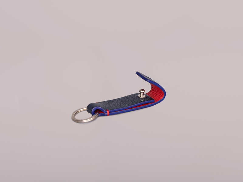 Porte-clés - Bleu marine & rouge
